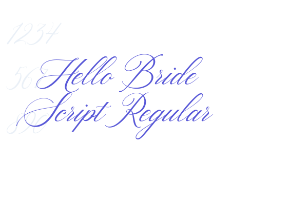 Hello Bride Script Regular