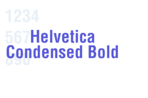 Helvetica Condensed Bold - Font Free Download