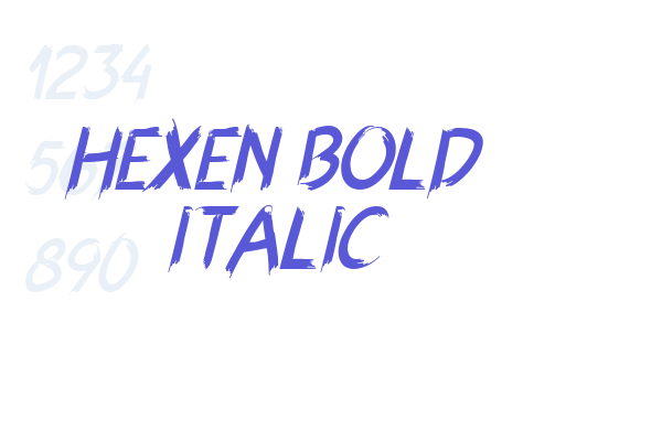 Hexen Bold Italic