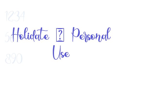 Holidate – Personal Use