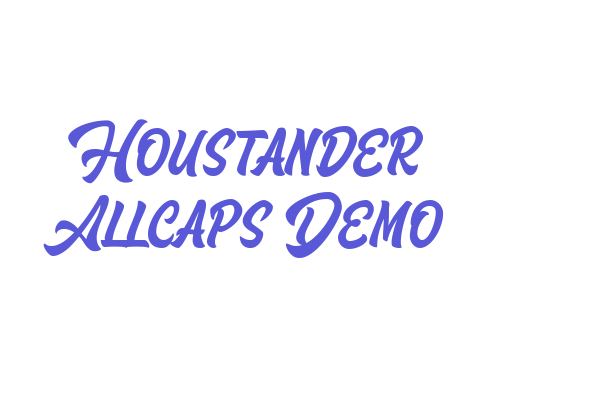 Houstander Allcaps Demo