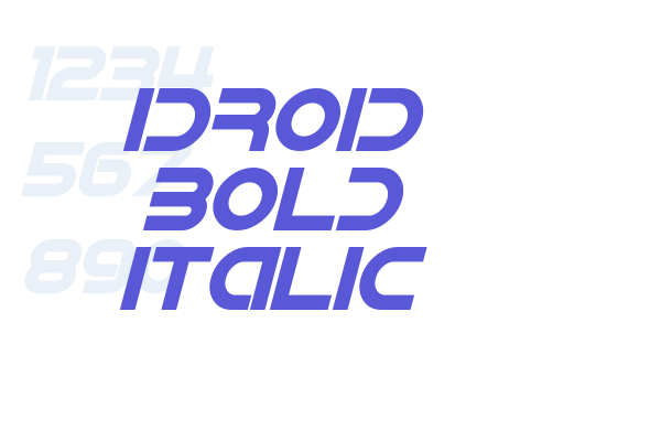 IDroid Bold Italic