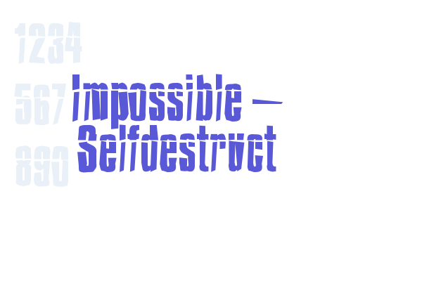 Impossible – Selfdestruct