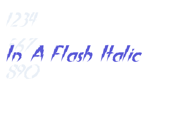 In A Flash Italic