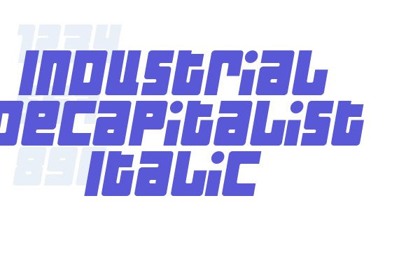 Industrial Decapitalist Italic