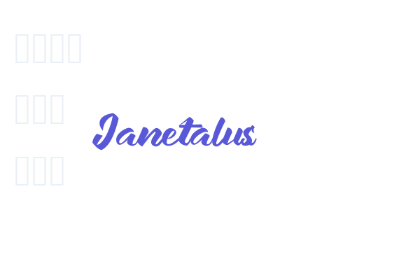 Janetalus font download