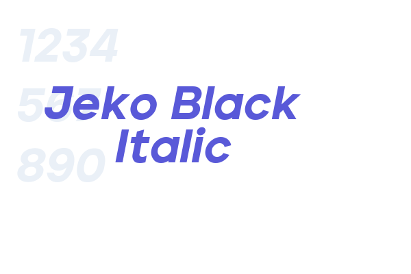 Jeko Black Italic