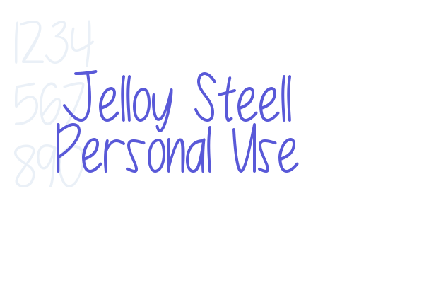 Jelloy Steell Personal Use