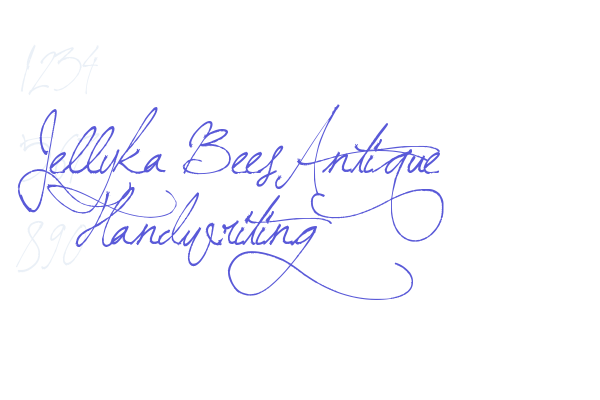 Jellyka BeesAntique Handwriting