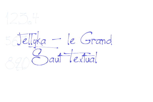 Jellyka – le Grand Saut Textual