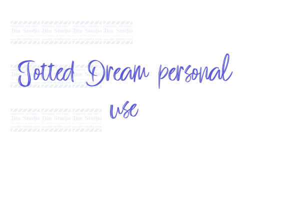 Jotted Dream personal use