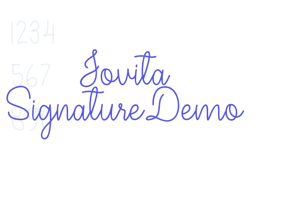 Jovita SignatureDemo