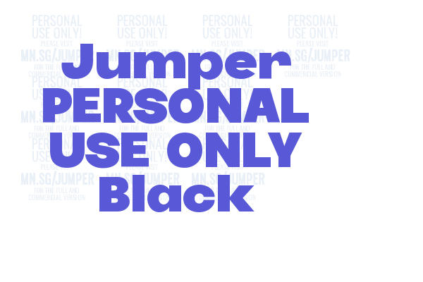 Jumper PERSONAL USE ONLY Black