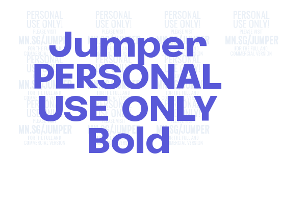 Jumper PERSONAL USE ONLY Bold