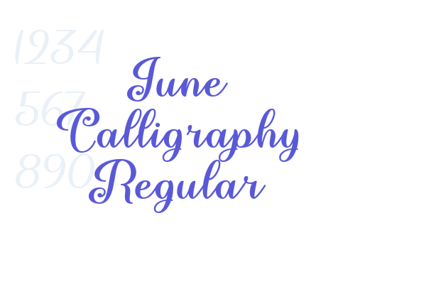 June Calligraphy Regular