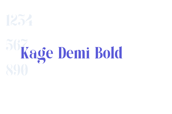 Kage Demi Bold