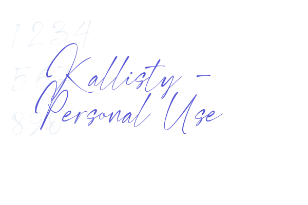 Kallisty – Personal Use