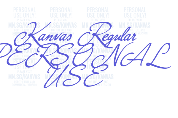 Kanvas Regular PERSONAL USE