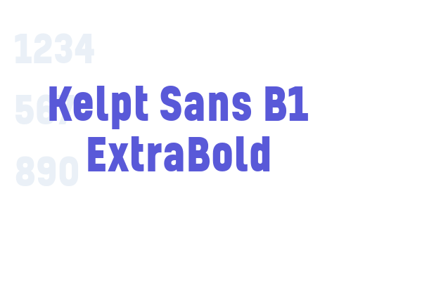 Kelpt Sans B1 ExtraBold