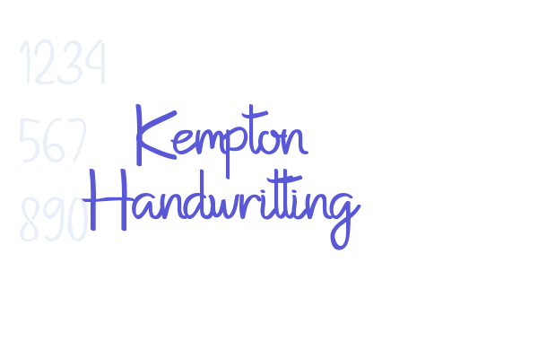 Kempton Handwritting