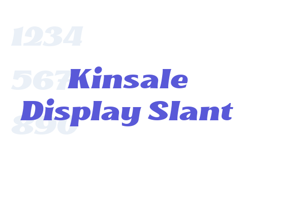 Kinsale Display Slant