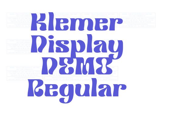 Klemer Display DEMO Regular