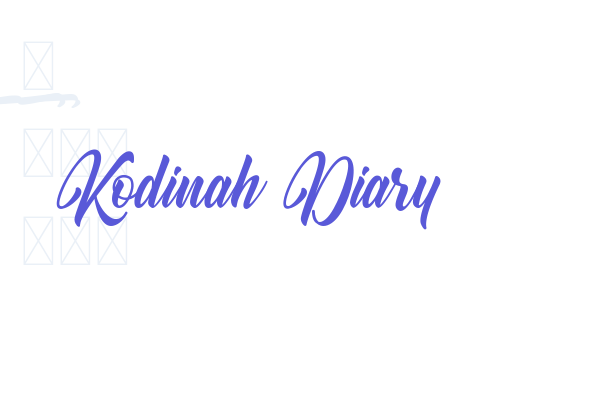 Kodinah Diary