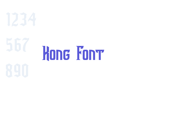 Kong Font