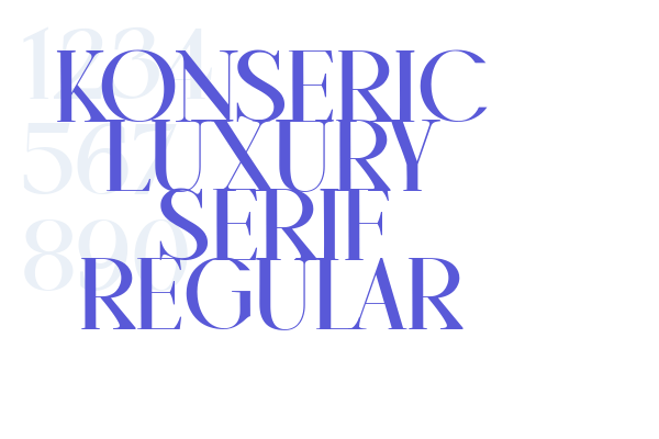 Konseric Luxury Serif Regular