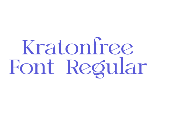 Kratonfree Font-Regular