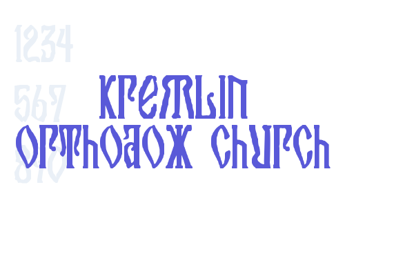 Kremlin Orthodox Church - Font Free Download