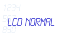 LCD Normal Font Free [Download Now]