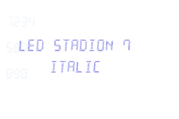 LED Stadion 7 Italic