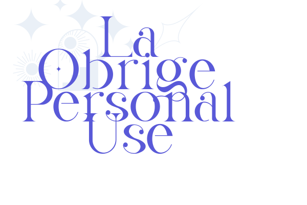 La Obrige Personal Use