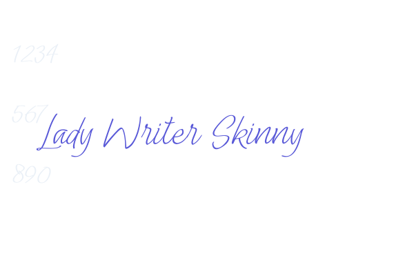 Lady Writer Skinny