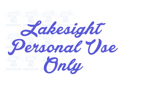 Lakesight Personal Use Only