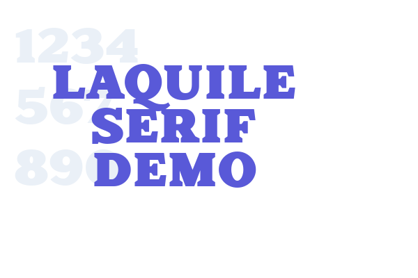 Laquile Serif Demo