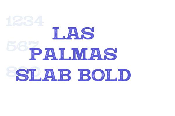 Las Palmas Slab Bold