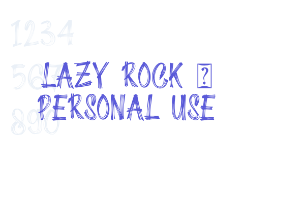 Lazy Rock – Personal Use