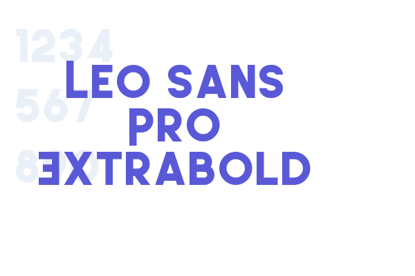 Leo Sans Pro Extrabold