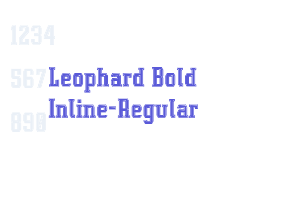 Leophard Bold Inline-Regular