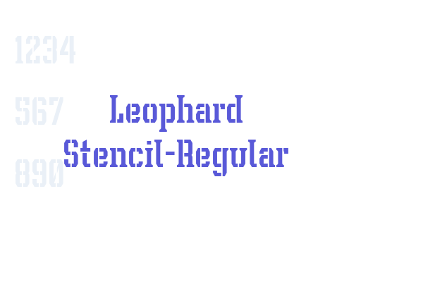 Leophard Stencil-Regular