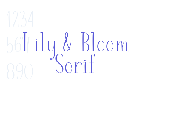 Lily & Bloom Serif