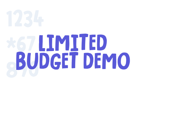 Limited Budget DEMO