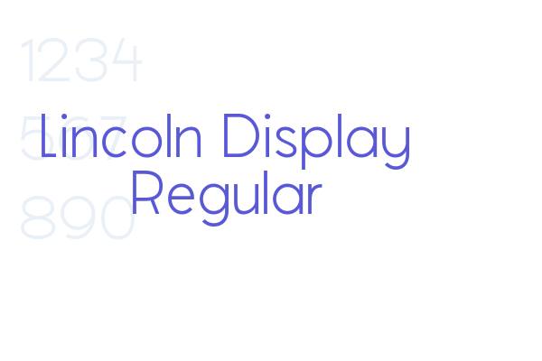 Lincoln Display Regular