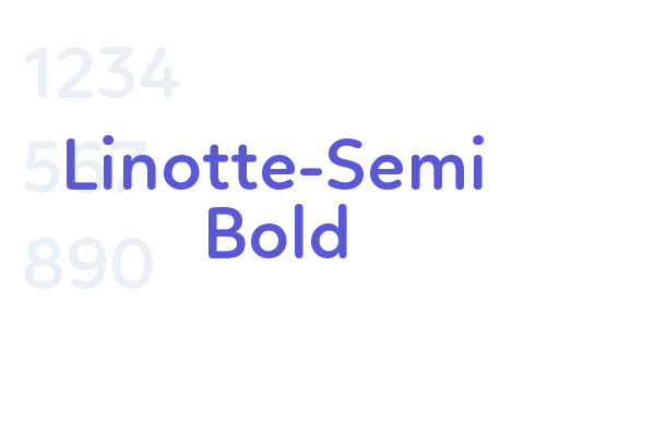 Linotte-Semi Bold