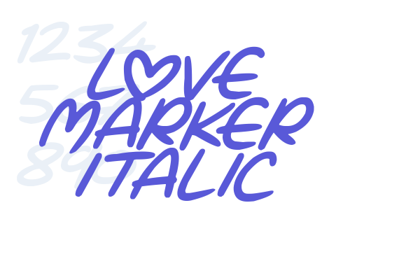 Love Marker Italic