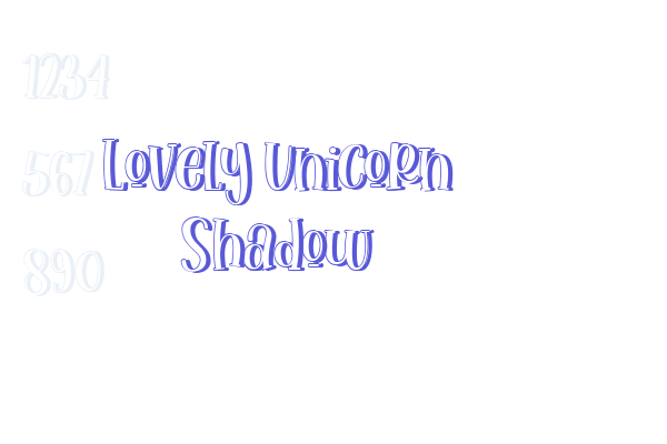 Lovely Unicorn Shadow