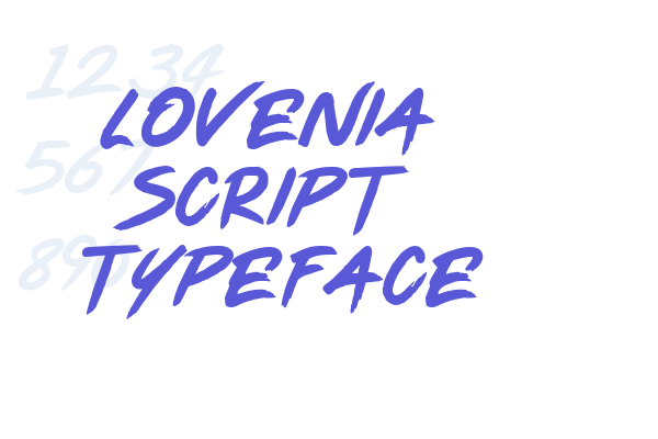 Lovenia Script Typeface