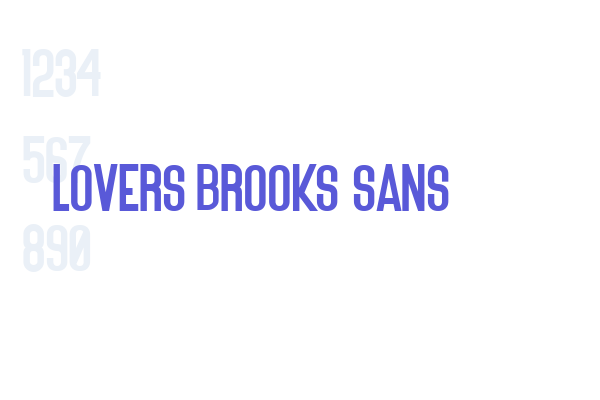 Lovers Brooks Sans